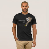 Ik pauzeerde mijn spel om te eten hangende luiaard t-shirt (Voorkant volledig)