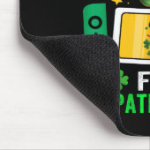 Ik pauzeerde mijn spel voor St Patrick's Day-video Muismat (Hoek)