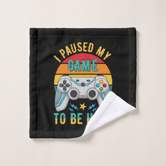 ik pauzeerde mijn spel washandje (Wasdoekje)