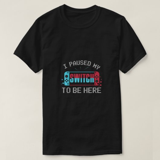 Ik pauzeerde mijn Switch Gamer Kinder Gi T-shirt (Design voorkant)