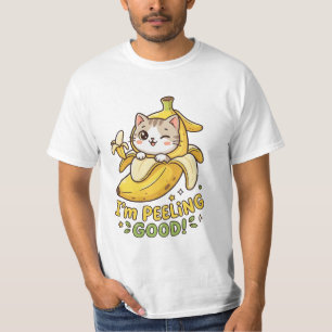 Ik Pel Goed - Grappige Kawaii Banaan Kat Woordspel T-shirt