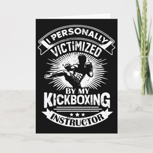 Ik persoonlijk het slachtoffer van mijn kickboksin kaart (Voorkant)