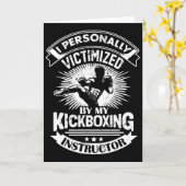 Ik persoonlijk het slachtoffer van mijn kickboksin kaart (Gele Bloem)