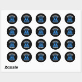 Ik persoonlijk het slachtoffer van mijn kickboksin ronde sticker (Vel)