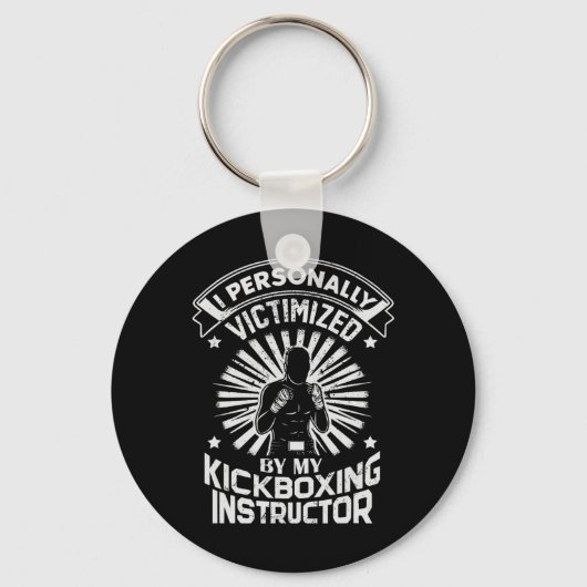 Ik persoonlijk het slachtoffer van mijn kickboksin sleutelhanger (Voorkant)