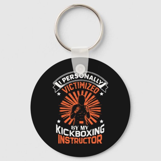 Ik persoonlijk het slachtoffer van mijn kickboksin sleutelhanger (Voorkant)