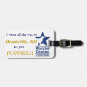 Ik Pet Puppies!  Bagage label (Voorkant horizontaal)