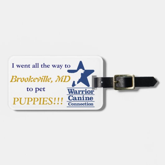 Ik Pet Puppies!  Bagage label (Voorkant horizontaal)