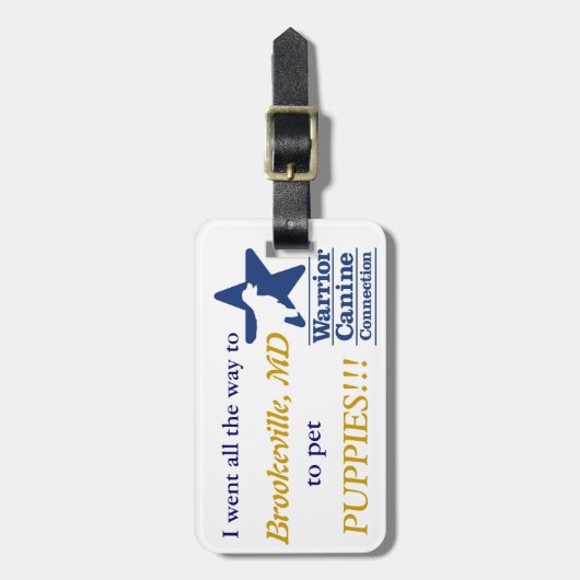 Ik Pet Puppies!  Bagage label (Voorkant verticaal)