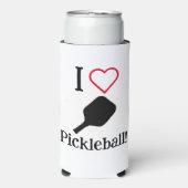 Ik ❤️ Pickleball! Seltzer Blikjeskoeler (Seltzer Voorkant)