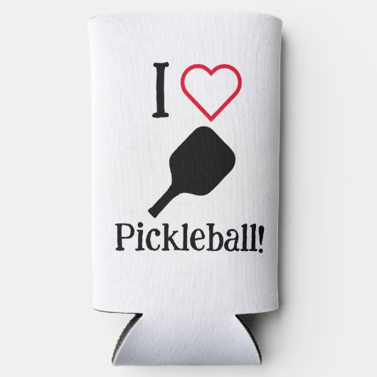 Ik ❤️ Pickleball! Seltzer Blikjeskoeler (Voorkant)