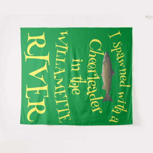 Ik piepte met een cheerleader in de Willamette Wandkleed (Voorkant (horizontaal))