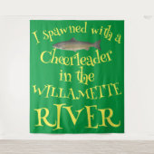 Ik piepte met een cheerleader in de Willamette Wandkleed (Voorkant)