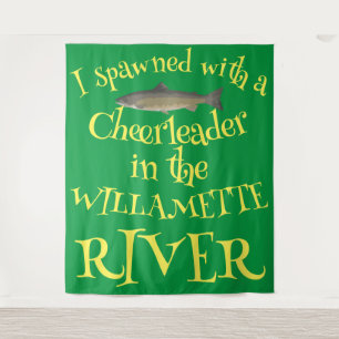 Ik piepte met een cheerleader in de Willamette Wandkleed