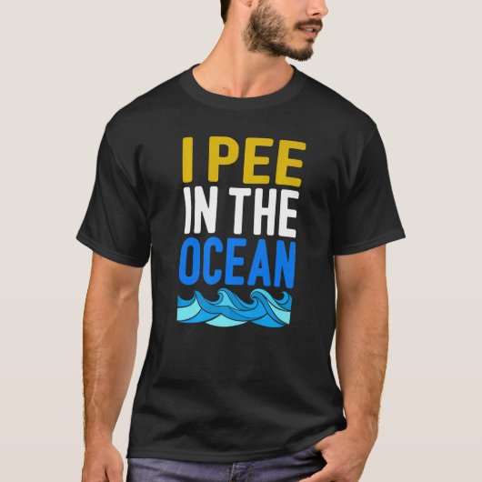 Ik pik in de oceaan t-shirt (Voorkant)