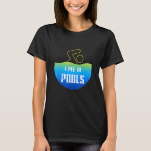 Ik pik in pools Zwemzwemzwemmen Summer Joke S T-shirt