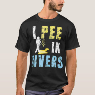 Ik pik in Rivers Funny Summer Camping T-shirt