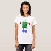 Ik Ping Pong Cartoon T-shirt (Voorkant volledig)