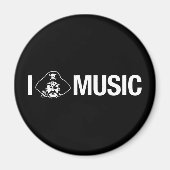 Ik piraat muziek magneet (Voorkant)