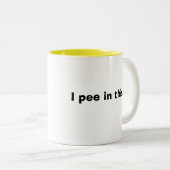 Ik plaag dit..., ECHT. ; }~ Tweekleurige Koffiemok (Voorkant rechts)