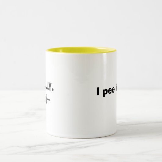 Ik plaag dit..., ECHT. ; }~ Tweekleurige Koffiemok (Center)