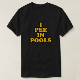 Ik plaag in pools grappige zwemvakantie in de zome t-shirt