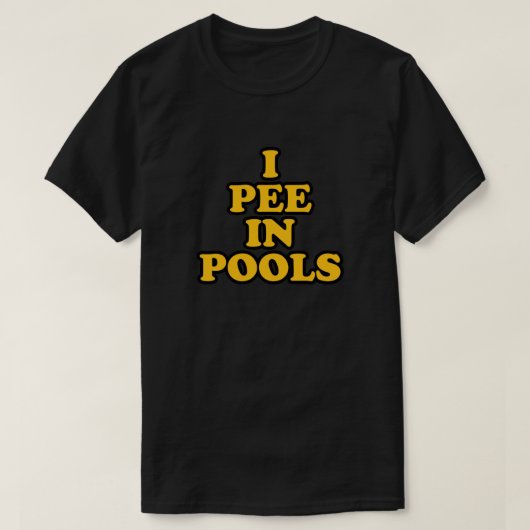 Ik plaag in pools grappige zwemvakantie in de zome t-shirt (Design voorkant)