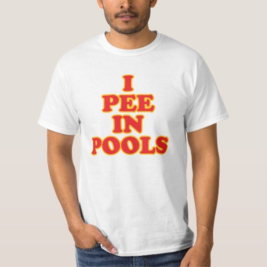 Ik plaag in pools grappige zwemvakantie in de zome t-shirt (Voorkant)