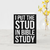 Ik plaatste de stud in Bijbelstudie Funny Christia Kaart (Gele Bloem)