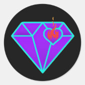 Ik plak het aan jou. Classic Ronde Sticker (Voorkant)