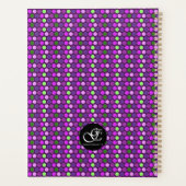 Ik plan dingen en laat dingen gebeuren Lila Polka  Planner (Achterkant)