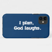 Ik plan God lacht grappige herstelsquote Case-Mate iPhone Case (Achterkant (horizontaal))