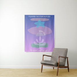 Ik plantte de sterren op hun plaats wandkleed