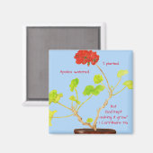 Ik plantte... God liet het Schriftmagneet groeien Magneet (Voorkant / Achterkant)