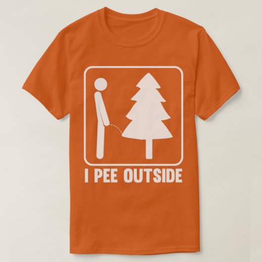 Ik plas buiten CAMG 2 T-shirt (Design voorkant)