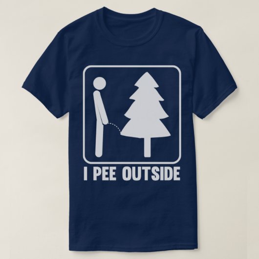Ik plas buiten Camg T-shirt (Design voorkant)