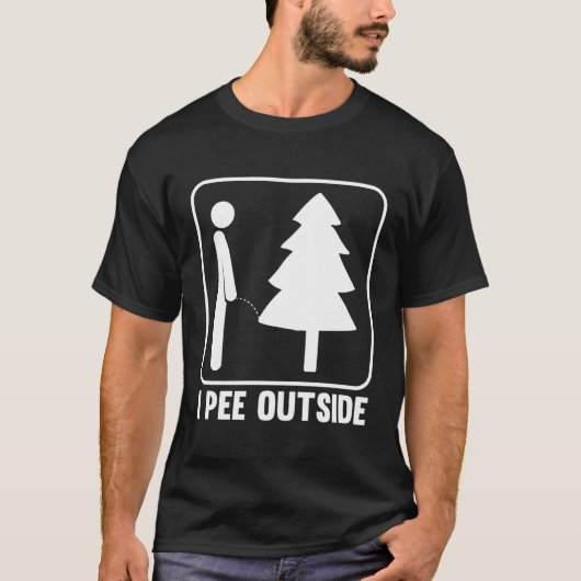 Ik plas buiten Camg T-shirt (Voorkant)