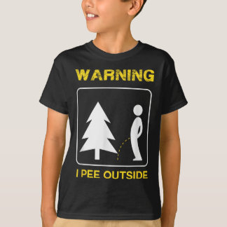 Ik plas buiten T-shirt - Camping shirt _1
