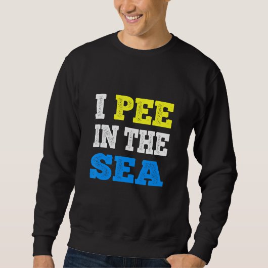 Ik plas in de Zee oceaan zomer Trui (Voorkant)