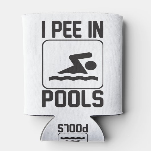 Ik plas in het zwembad blikjeskoeler (Achterkant)