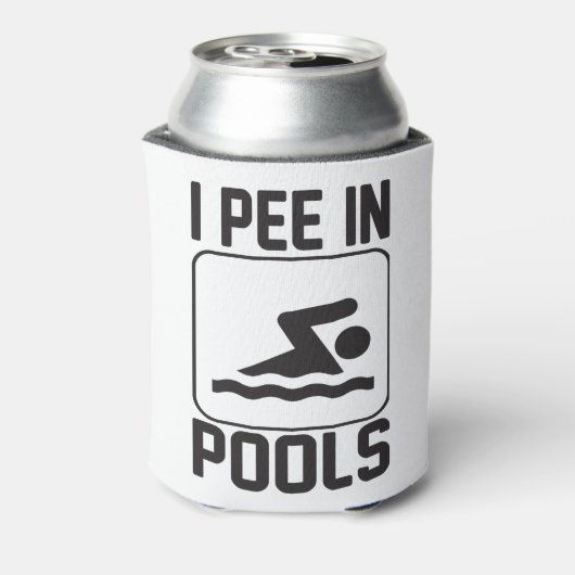 Ik plas in het zwembad blikjeskoeler (Blikje Achterkant)