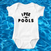 Ik plas in zwembaden Grappig Baby bodysuit