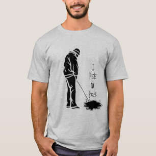 Ik plas in zwembaden - Grappige uitdaging grap cad T-shirt