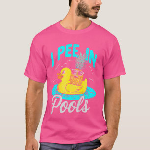 Ik plas in zwembaden zwembad grappige grappen, sar t-shirt