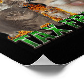 Ik pleeg belastingfraude Grappig Offensief Cat Mem Poster (Hoek)