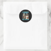 Ik Pleeg Belastingfraude Grappige Kat Meme Bootleg Ronde Sticker (Tas)
