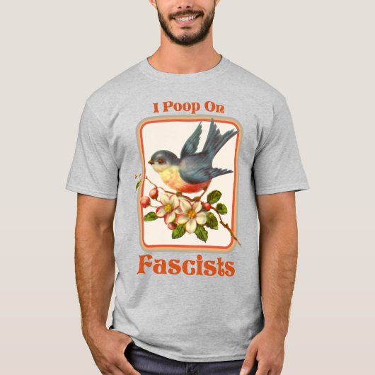 Ik poep op fascisten t-shirt (Voorkant)