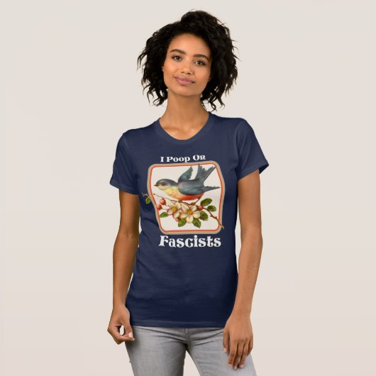 Ik poep op fascisten t-shirt (Voorkant volledig)