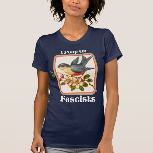 Ik poep op fascisten t-shirt (Voorkant)