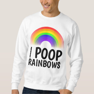 Ik POEP REGENBOOGEN Grappige T-shirts